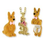 Kangaroo Animal Necklace in Kangaroo Box Case Pack 24