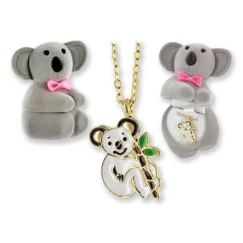 Koala Animal Necklace in Koala Box Case Pack 24