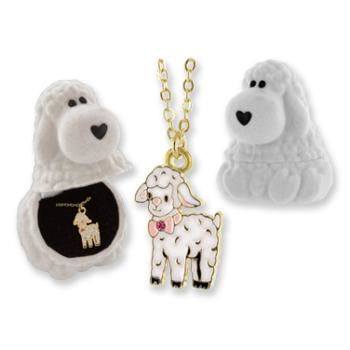 Lamb Animal Necklace in Lamb Box Case Pack 24