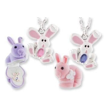 Bunny Animal Necklace in Bunny Box Case Pack 24