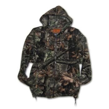Men's Camouflaged Polar Fleece Zippered Hoodie Case Pack 18