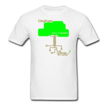 Men's Save a Tree, Digitize T-Shirt Case Pack 25