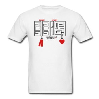 Men's Maze into My Pants / Heart T-Shirt Case Pack 25
