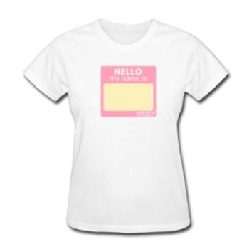 Women's Nametag Girl T-Shirt Case Pack 25