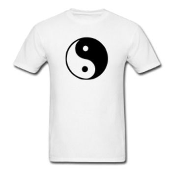Men's Ying Yang Black T-Shirt Case Pack 20