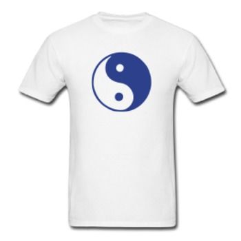 Men's Ying Yang Blue T-Shirt Case Pack 20