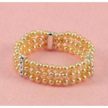 Freshwater Pearl - 7 Inch Elastic Bracelet Case Pack 24