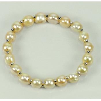 Freshwater Pearl - 7 Inch Elastic Bracelet Case Pack 24