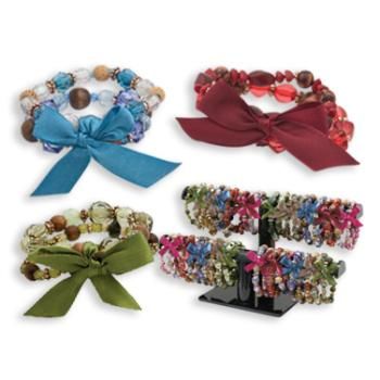 Bohemian - 2 Piece Beaded Stretch Bracelet Case Pack 72