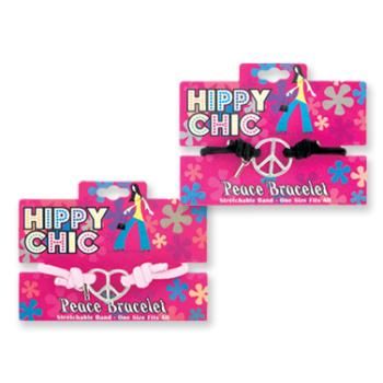 Hippy Chic Peace Sign Bracelet Case Pack 72