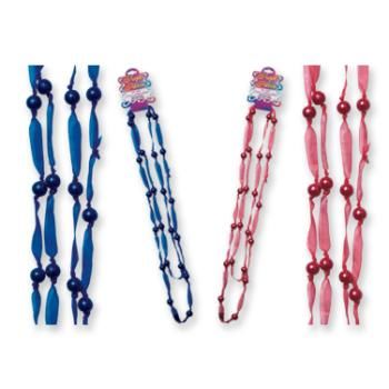 Regal Ribbon 64"" Pearl and Ribbon Necklace Strand Case Pack 72