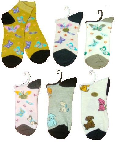 Ladys Spandex Sock-bunny/dog Case Pack 120