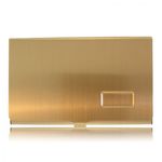 Engraveable Business Card Holder Gold Electroplate New