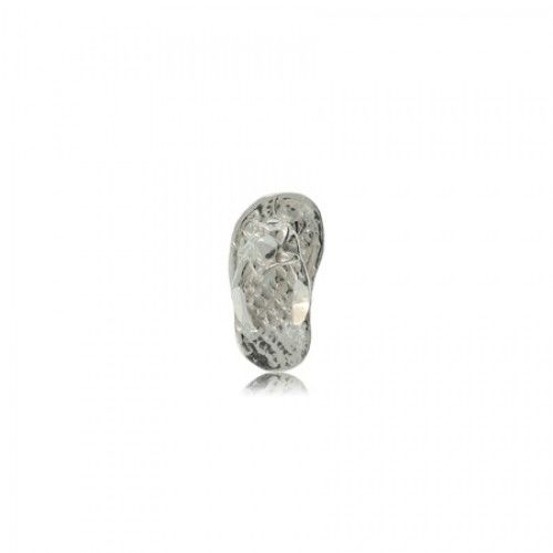 Flip Flop Sandal Pendant Sterling Silver Charm W/Detail