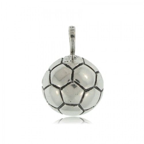 Soccer Futbol Pendant Sterling Silver Girls or Boys