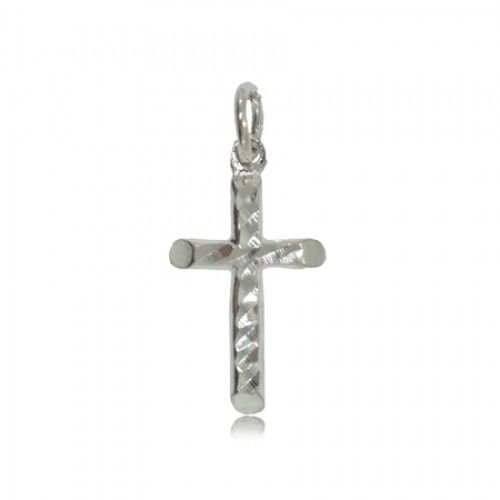 Silver Cross Pendant Diamond Cut Ladies or Gents New