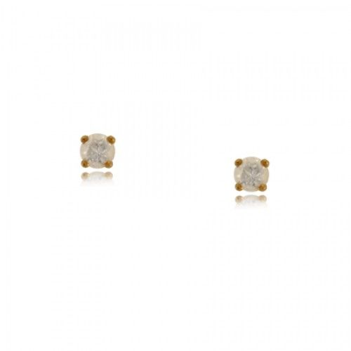 Diamond Stud Earrings 14k Yellow Gold Girls or Ladies