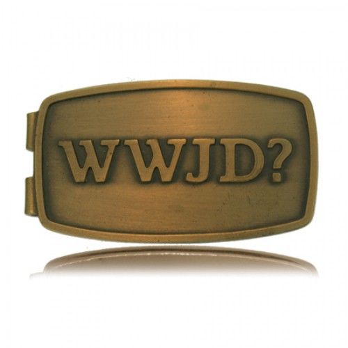 Wwjd Money Clip What Would Jesus Do Metal Christian