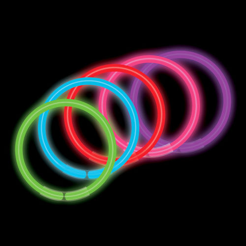 8"" 5 mm Assorted Color Bracelets Case Pack 50