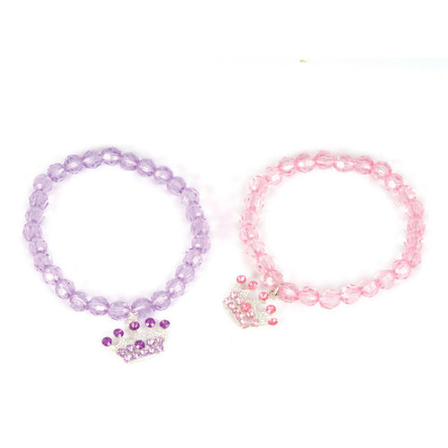 6.5"" Princess Bead Stretch Bracelet Case Pack 12