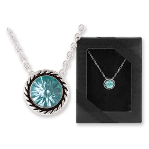 Caribbean Princess Aquamarine Stone Necklace Case Pack 24