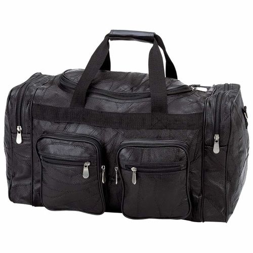 Embassy&trade; Italian Stone&trade; Design Genuine Buffalo Leather 21&quot; Tote Bag