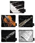 Musical Coin Purse Zip-Top w/Display 6 Styles 12 P Case Pack 12