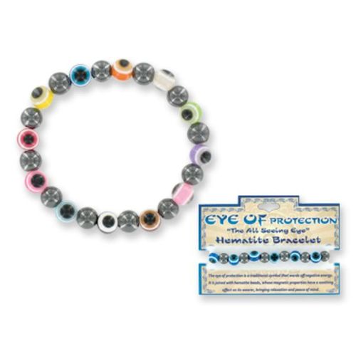Eye of Protection Hematite Bracelet Case Pack 72