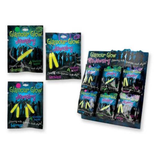 Glamour Glow Assorted Glow Jewelry Case Pack 72