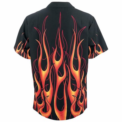 Live-Ride-Rock&trade; 6pc Button-Down Flame Twill Shirt Set
