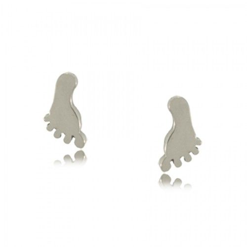Footprints in the Sand Earrings Surgical Steel Studs