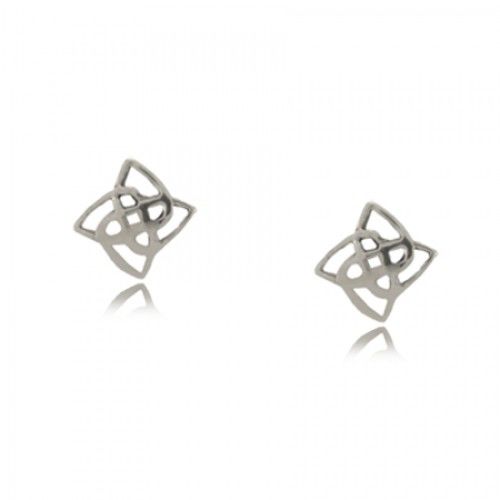 Celtic Knot Earrings Silver Studs Girls Ladies Babies