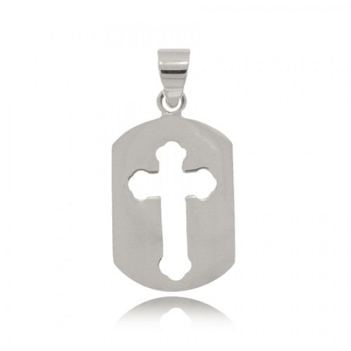 Cross Pendant in Sterling Silver Flat Pierced Design