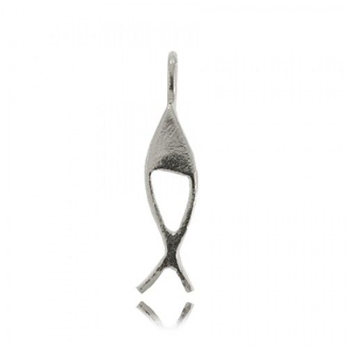 Fish Pendant Christian Ichthus Symbol Sterling Silver