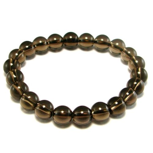 Natural Brown Agate Citrine Bracelet - 8 mm  diameter