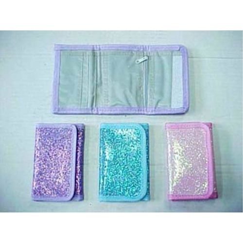 Assorted Color Glitter Wallets Case Pack 144