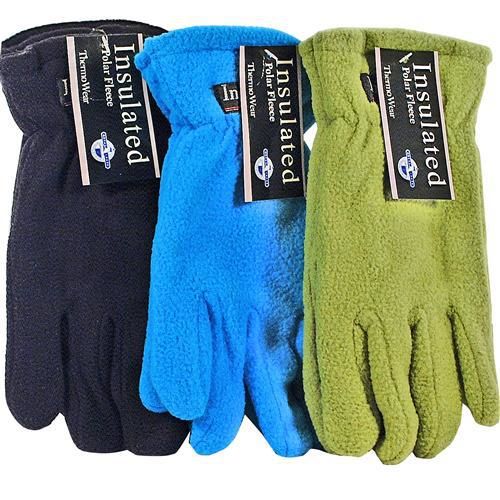 Ladies Polar Fleece Gloves Asst Colors Case Pack 12