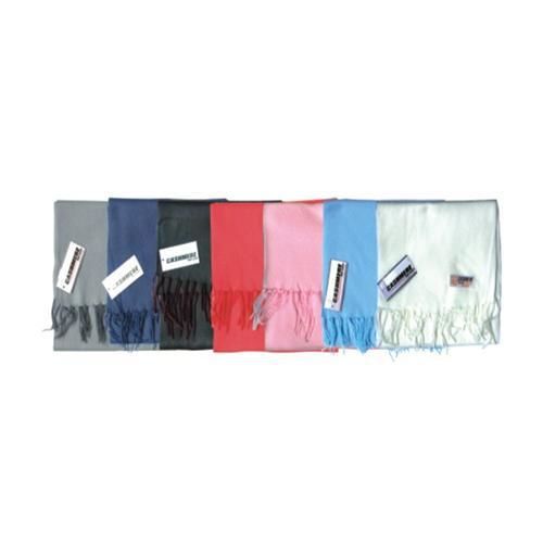 Scarf Cashmere Feel Solid Assorted Colors Case Pack 12
