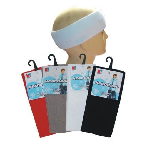 Headband with Spandex Assorted Colors(More Black) Case Pack 12