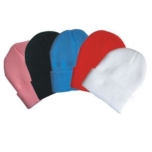 Kids Beanie Hat Acrylic Solid Assorted Colors Case Pack 12