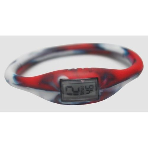 TRU: Silicone Sports Watch (Red/White/Blue) Case Pack 12