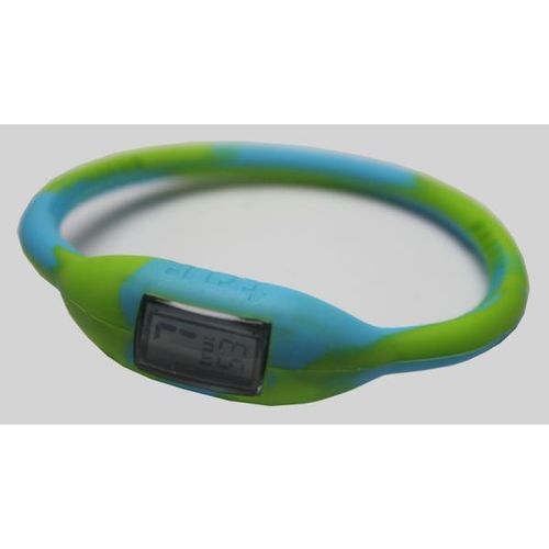 TRU: Silicone Sports Watch (Lime/Blue) Case Pack 12