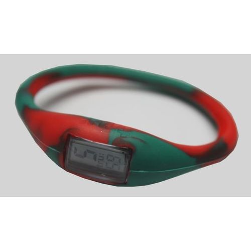 TRU: Silicone Sports Watch (Green/Red - Seasonal) Case Pack 12
