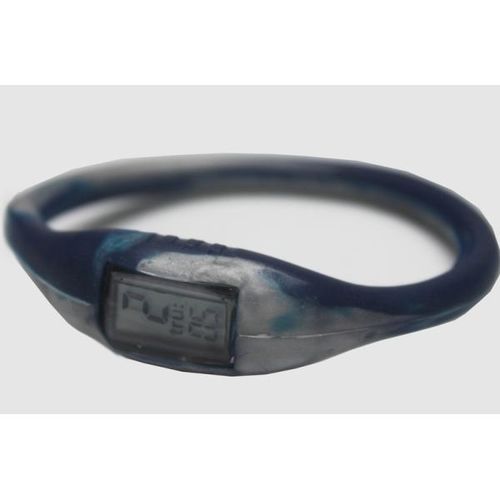 TRU: Silicone Sports Watch (Navy/Silver) Case Pack 12
