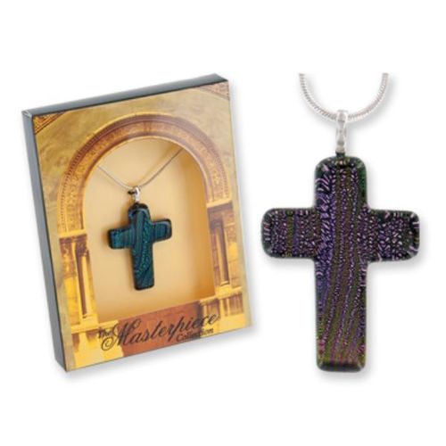 Masterpiece Cross Dichroic Pendant Case Pack 24