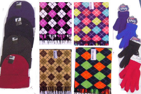 Winter Beanie Hats, Gloves, and Scarves Case Pack 360