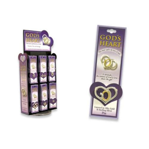 God's Heart Large Pin Case Pack 36