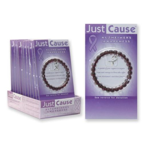 Just Cause Alzheimer's Awareness Bracelet Case Pack 36