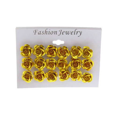 Multiple Gold Rose Earrings Case Pack 48