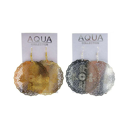 Aqua Earrings Case Pack 48